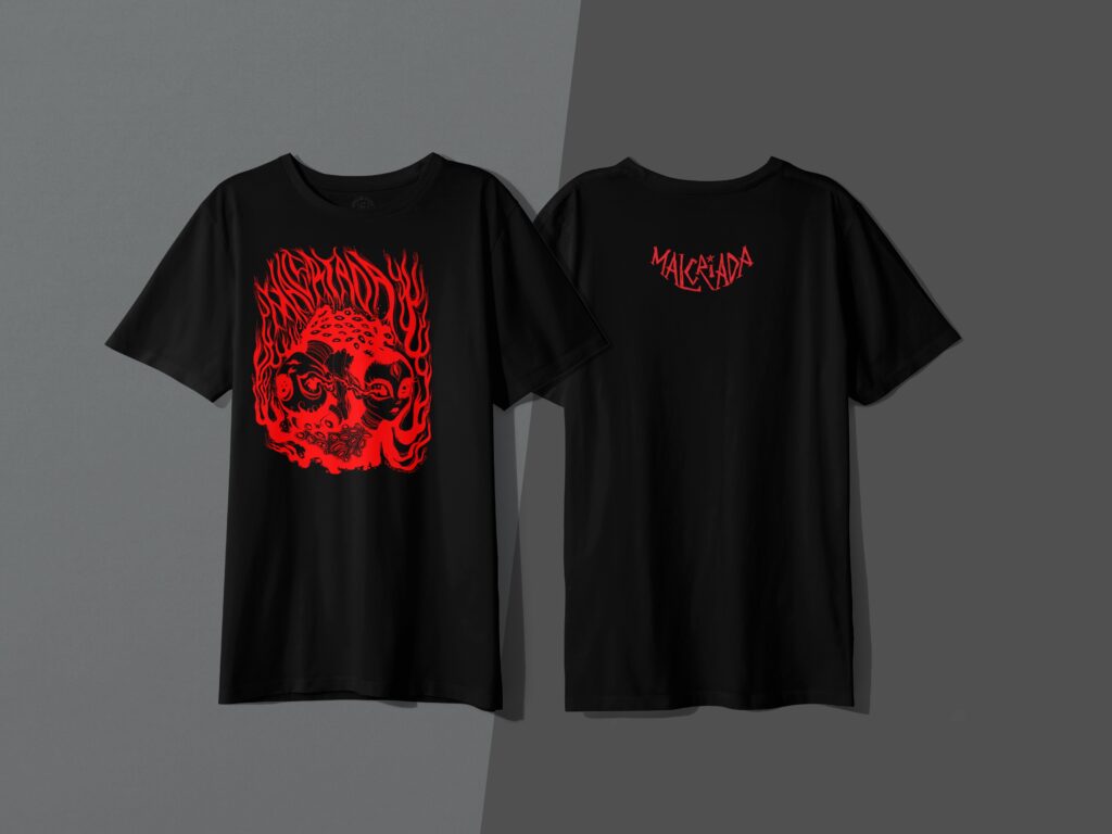 Playera Malcriada Genesis Negra